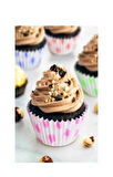 500 Adet Muffin Cupcake Kağıdı, Renkli Kağıt Muffin Kek Kalıbı Desenli