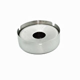 Özbir Çelik Bahçe Tipi Kapaklı Küllük 9,5 Cm 304 Kalite Paslanmaz Çelik 3 Adet