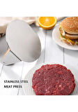 Özbir Çelik Smash Burger Hamburger Presi 12 Cm Yuvarlak 304 Kalite