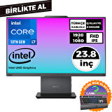 Lenovo ThinkCentre Neo 50a i7-13620H 16GB 512GB SSD 23.8" Fdos AIO+Gaming Klavye 12SC000KTR 048