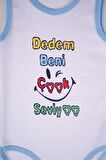 YENİ SEZON DEDEM BENİ ÇOK SEVİYO YAZILI PAMUK BEBEK BADİ ZIBIN
