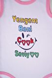 YENİ SEZON YENGEM BENİ ÇOK SEVİYO YAZILI PAMUK BEBEK BADİ ZIBIN