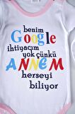 YENİ SEZON GOOGLE ANNEM YAZILI BEBEK ÇOCUK UZUN KOL PAMUK BADY ZIBIN
