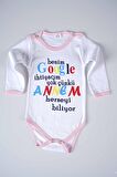 YENİ SEZON GOOGLE ANNEM YAZILI BEBEK ÇOCUK UZUN KOL PAMUK BADY ZIBIN