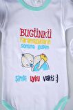 YENİ SEZON BUGÜNKÜ YARAMAZLIKLARIN SONUNA GELDİM YAZILI BEBEK ÇOCUK UZUN KOL PAMUK BADY ZIBIN