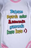 YENİ SEZON BABAM DIŞARDA ASLAN YAZILI BEBEK ÇOCUK UZUN KOL PAMUK BADY ZIBIN
