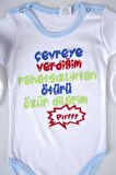 YENİ SEZON ÇEVREYE VERDİĞİM YAZILI BEBEK ÇOCUK UZUN KOL PAMUK BADY ZIBIN