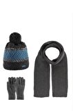 KİTTİ ERKEK ÇOCUK K23180-09 9-15 YAŞ ATKI BERE ELDİVEN SET