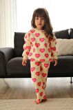 KIZ ÇOCUK BARBİE ELSA MİCKEY 3 İPLİK İSPANYOL PAÇA TAYTLI PAMUK TAKIM