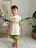 ERKEK ÇOCUK MİCKEY MODELLİ PAMUK ŞORTLU TAKIM