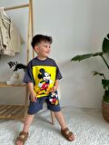 ERKEK ÇOCUK MİCKEY MODELLİ PAMUK ŞORTLU TAKIM