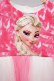 KIZ ÇOCUĞU ELSA BARBİE DESENLİ ELBİSE ABİYE