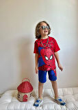 ERKEK ÇOCUK SPİDERMAN BASKILI PAMUK ŞORTLU TAKIM