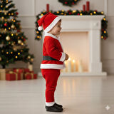 ERKEK ÇOCUK NOEL YILBAŞI TEMALI NOEL BABA TAKIMI