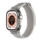 Gpack Apple Watch 10 46mm Kordon Hasır Naylon Örgü Strap Kayış KRD106