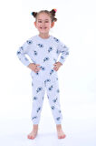 Çiçek Desenli Pembe Kız Çocuk Pijama Takımı