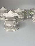 Atlı Karınca Beton Mumluk Yeniyıl Yılbaşı Dekor Mum atlıkarıncamum