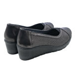 Kadın Dolgu Taban Ayakkabı EL-6407-3-709 JOHN MAY Black Purple (2523)