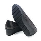 Kadın Dolgu Taban Ayakkabı EL-6407-3-709 JOHN MAY Black Purple (2523)