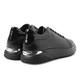 Erkek Sneaker ( Günlük) KA-ALFA3203 John May Siyah Cemre-Siyah Kırışık