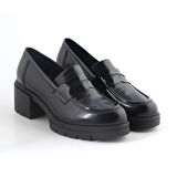 Kadın Oxford ( Klasik) 3H5435 Comart 5435 Vitello RY Nero