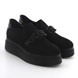 Kadın Oxford ( Klasik) 2C5538 Comart 5538 Camoscio Nero