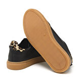Kadın Sneaker ( Günlük) MAR-25Y-192-3030 John May Siyah Süet-Siyah Cilt-Leopar