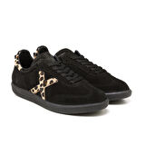 Kadın Sneaker ( Günlük) RC-25Y-088-M-VADE John May Siyah Süet-Leopar