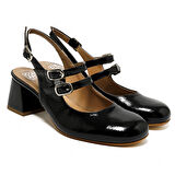 Kadın Sandalet 205558CO Comart 5558 SLIDE Naplack Nero