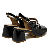 Kadın Sandalet 205558CO Comart 5558 SLIDE Naplack Nero