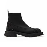 Kadın Bot GTN-24565 John May Siyah Strec Siyah Taş