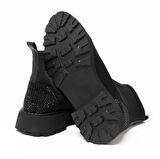 Kadın Bot GTN-24565 John May Siyah Strec Siyah Taş