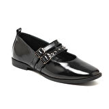 Kadın Oxford ( Klasik) MAR-25K-241-138 John May Siyah Rugan