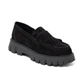 Kadın Oxford ( Klasik) RC-25K-001-210 John May Siyah Suet