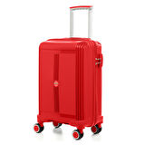 Unisex  JMY8101.19 John May PP Silikon Valiz Küçük Boy  57x35x25cm Kırmızı