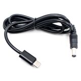 Usb Type c - Dc Jack Kablo 5.5 mm1.5 metre