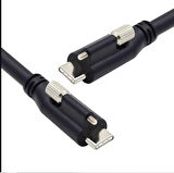 USB 3.1 Type-C to USB Type-C Kilitli Veri Güç Kablosu 3 metre