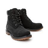Timberland SİYAH Kadın Bot CA1K38 6IN PREMIUM BOOT - W BLACK WATERBUCK W/JET BLACK CHARRED COLLAR