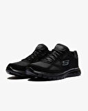 Skechers Burns Agoura 52635 BBK Erkek Siyah Spor Ayakkabı