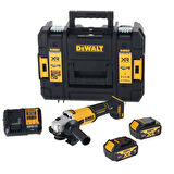 Dewalt DCG407M2T 18V 4.0 Ah Çift Akülü 125mm Kömürsüz Avuç Taşlama