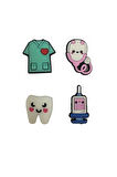 Terlik Süsü-terlik Tokası Dentist-diş Doktoru 4'lü Set