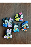 Terlik Süsü-terlik Tokası Bebek Mickey Minnie 5'li Set