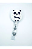 Panda Figürlü Yoyo Yaka Kartlık Tutucu