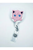 Pokemon Jigglypuff Figürlü Yoyo Yaka Kartlık Tutucu