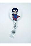 Superman Figürlü Yoyo Yaka Kartlık Tutucu