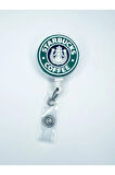 Starbuck Figürlü Yoyo Yaka Kartlık Tutucu