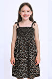 KIZ ÇOCUK ASKILI ELBİSE ÇİÇEK DESENLİ B35 HCM00119