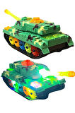 Sesli Işıklı Çarp Dön Tank 20 Cm