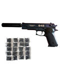 Susturuculu Metal Boncuk Atan 30cm Tabanca + 20 Paket Boncuk