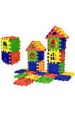 Eğiticioyuncak Süper Bambu Çubukları 300 Parça+puzzle City 128 Parça Eğitici Oyuncak Ikili Set